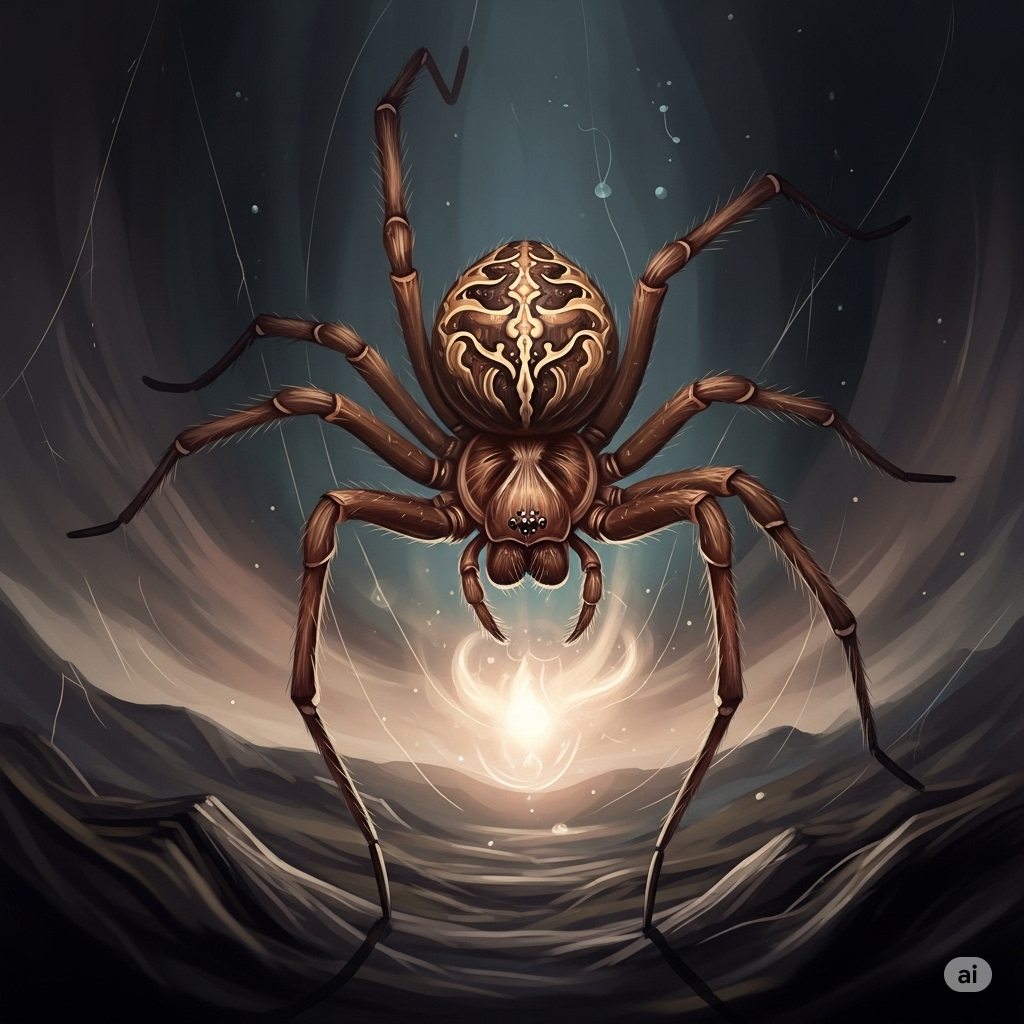 Sonhar com aranha marrom