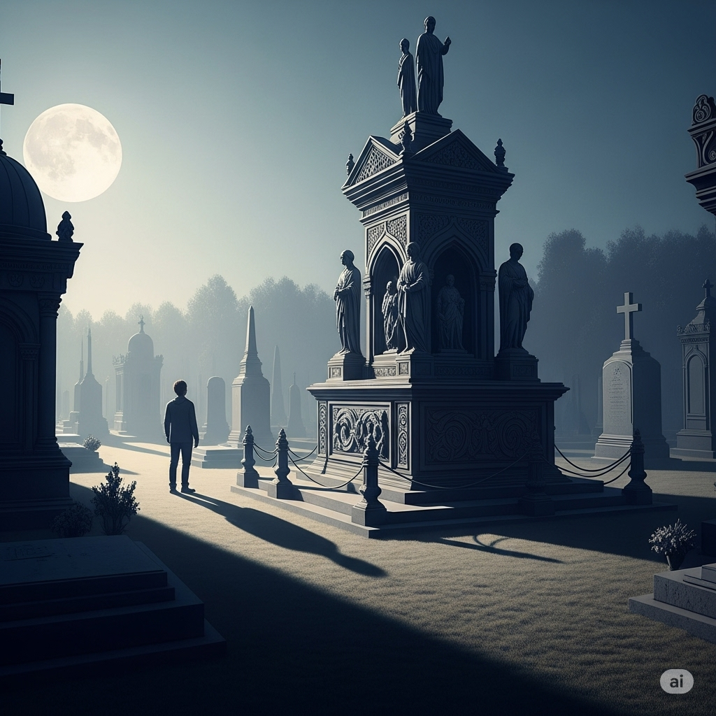 Sonhar com cemitério e túmulo