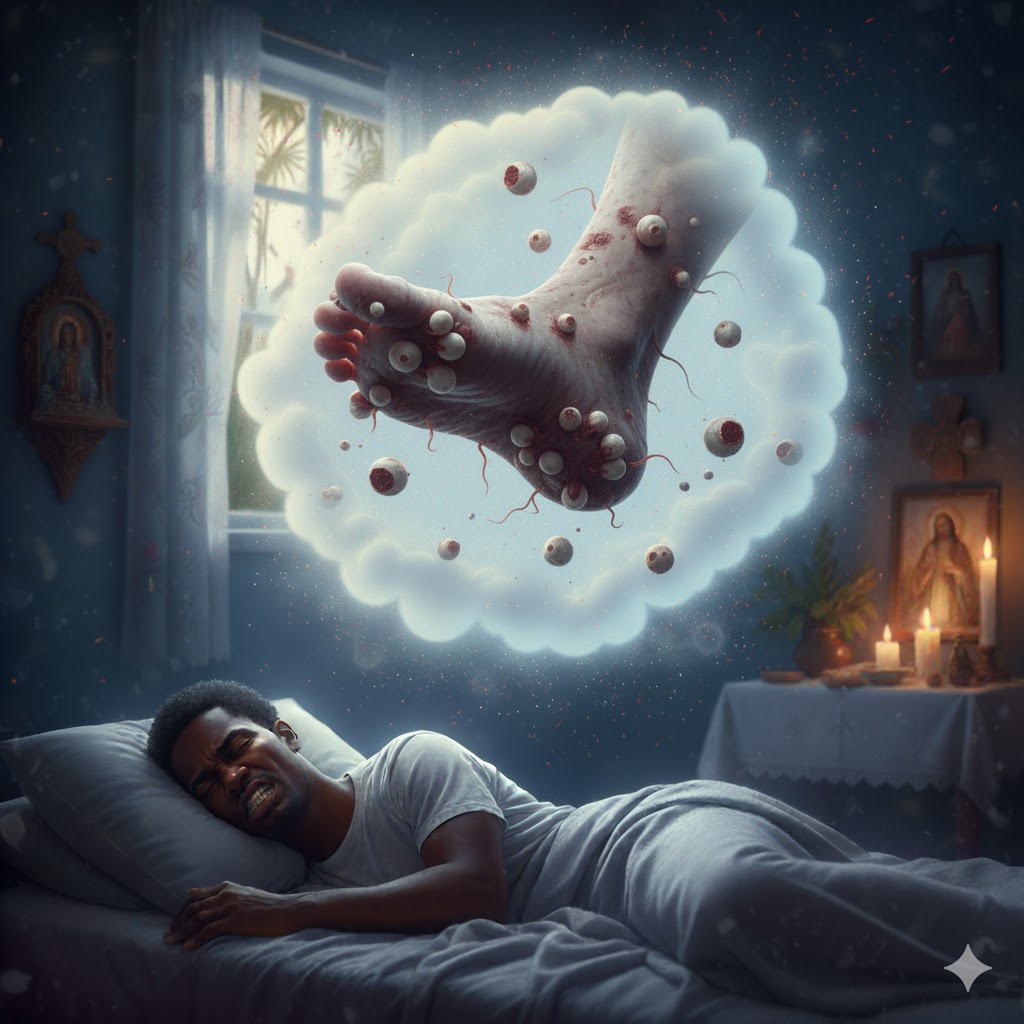 Sonhar com bicho de pé