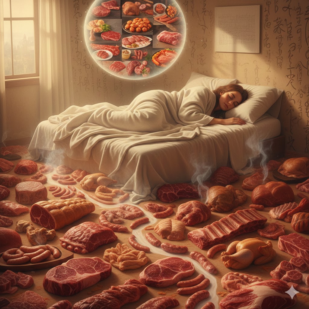 Sonhar com carne