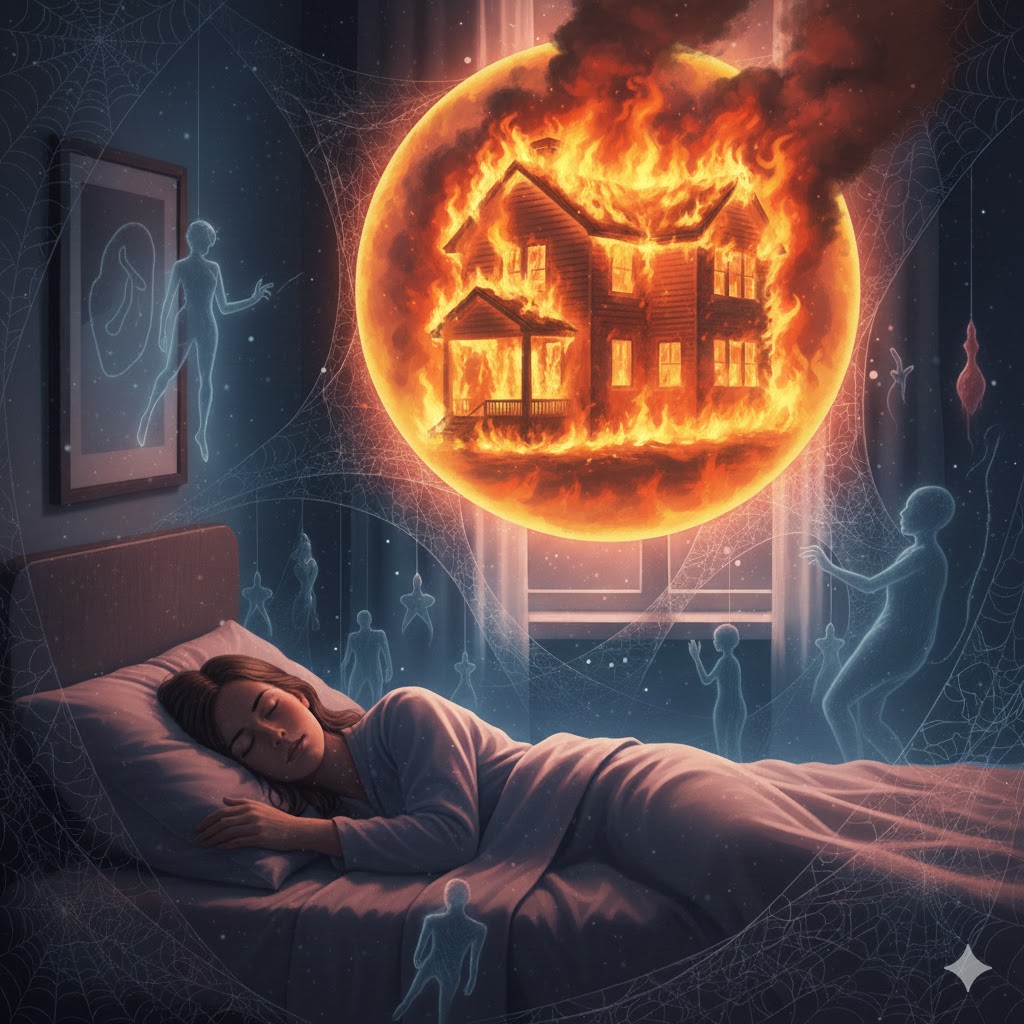 Sonhar com casa pegando fogo