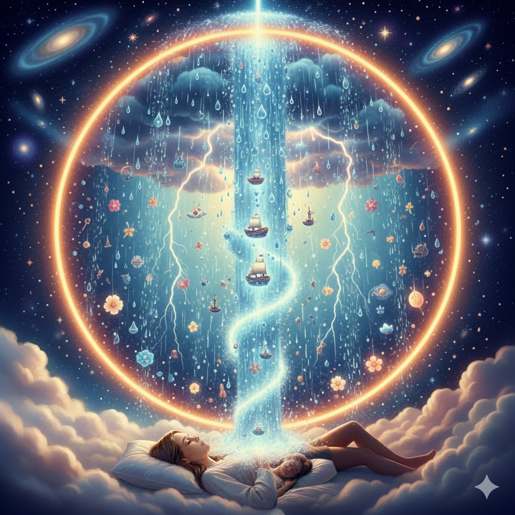 Sonhar com chuva forte