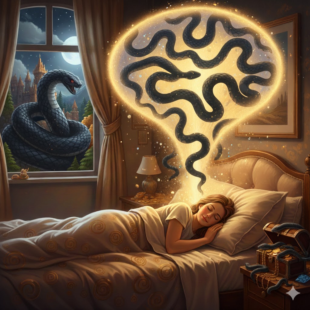 Sonhar com cobra preta