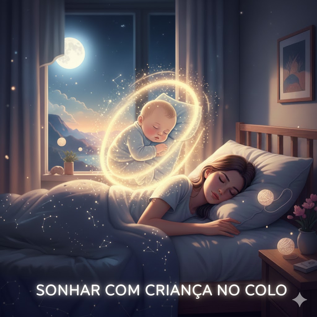 Sonhar com criança no colo