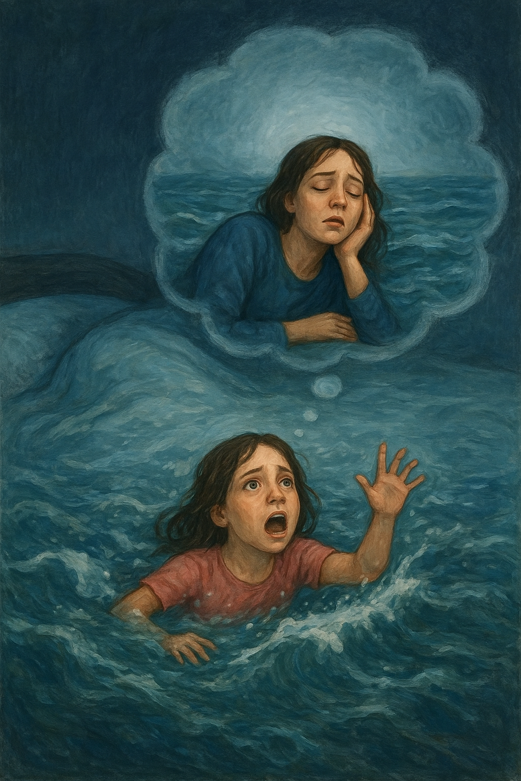 Sonhar com filha se afogando