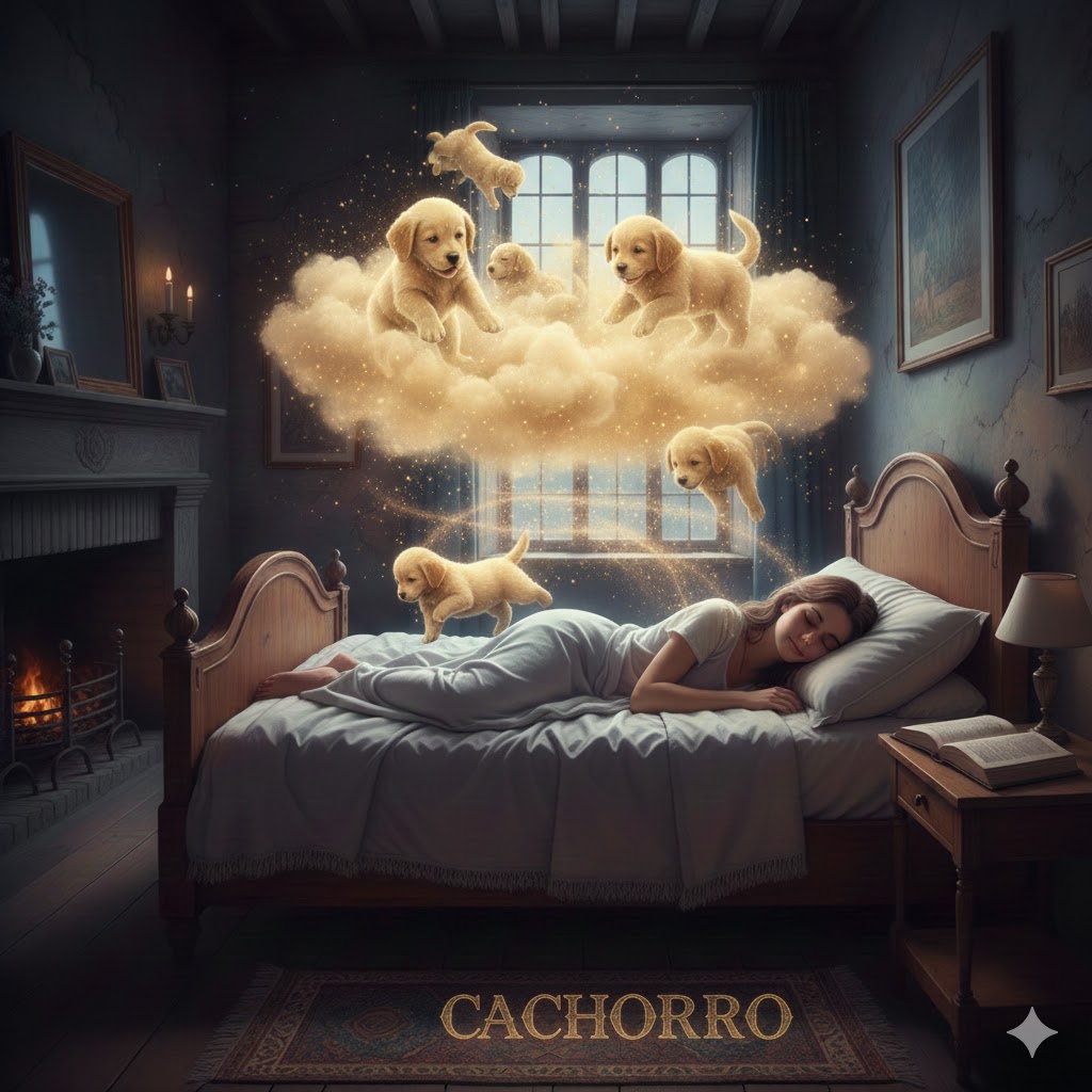 sonhar com filhote de cachorro