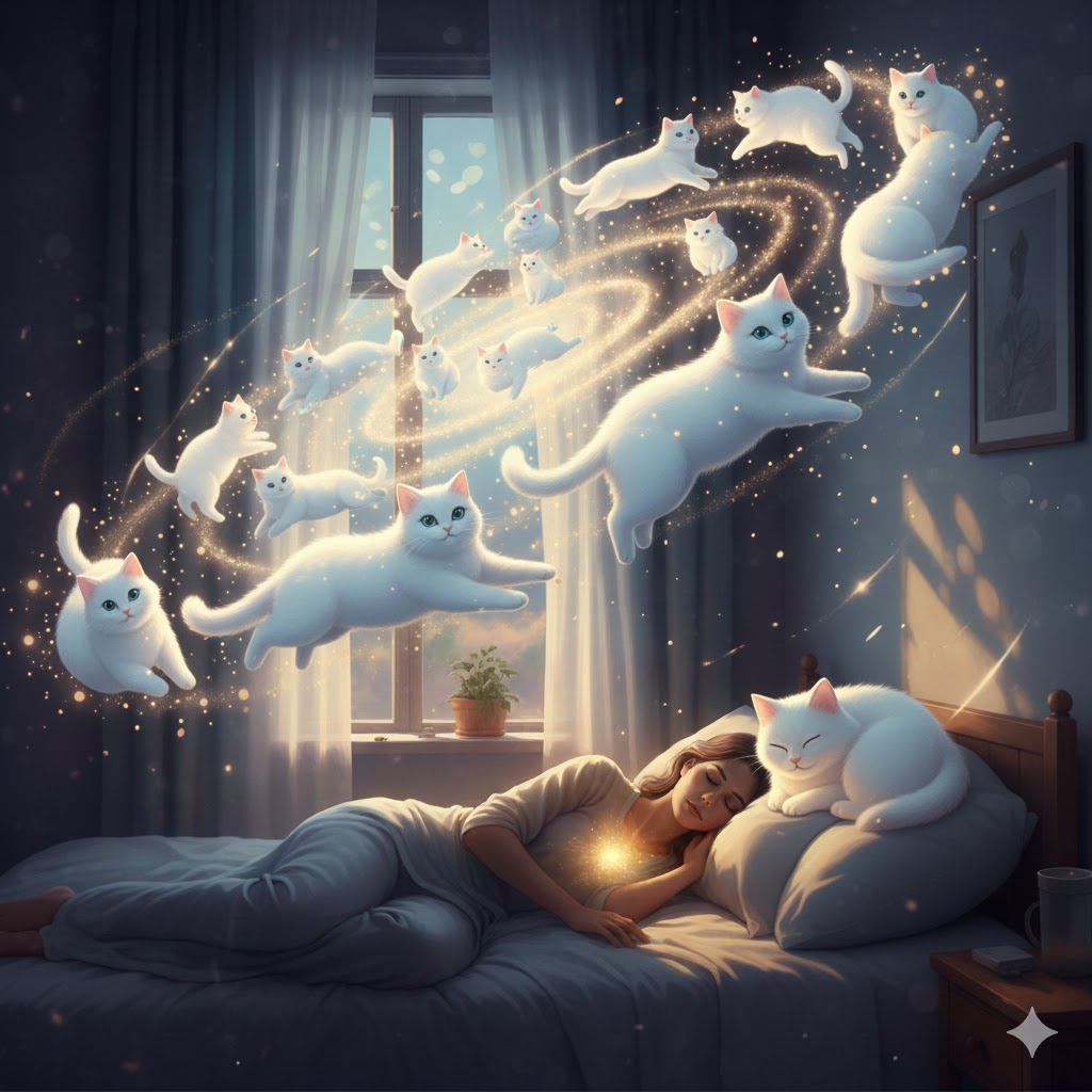 Sonhar com gato branco