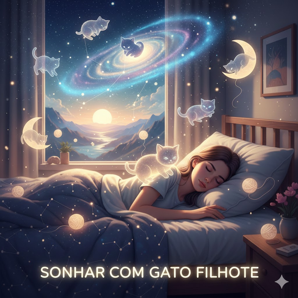 Sonhar com gato filhote