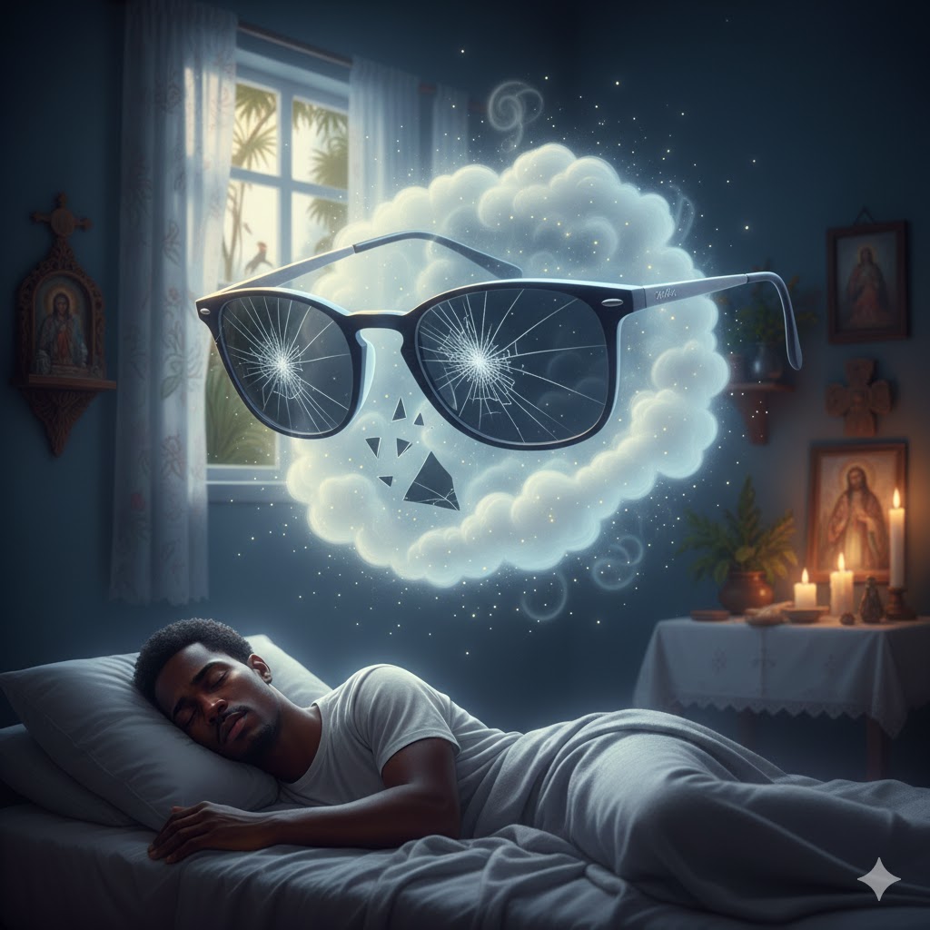 Sonhar com óculos quebrados