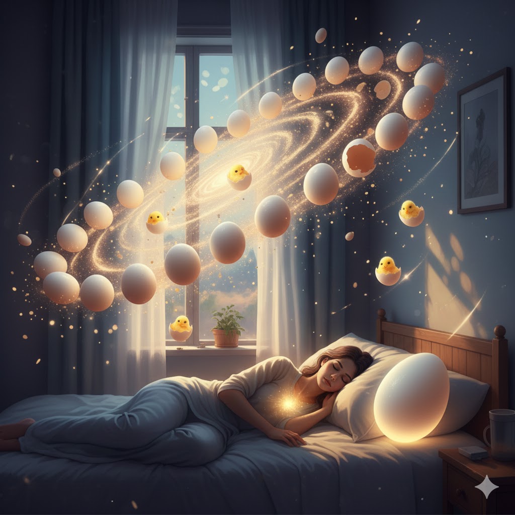 Sonhar com ovos de galinha