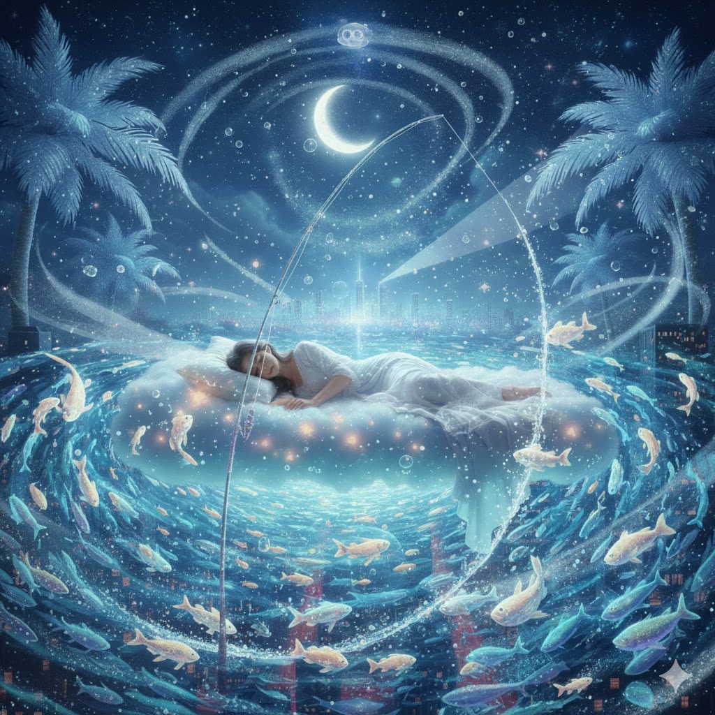 Sonhar pescando peixe