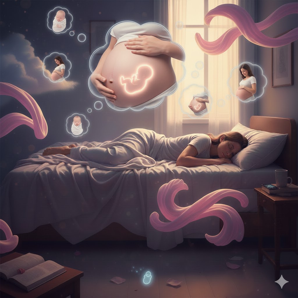 Sonhar que está grávida com barriga