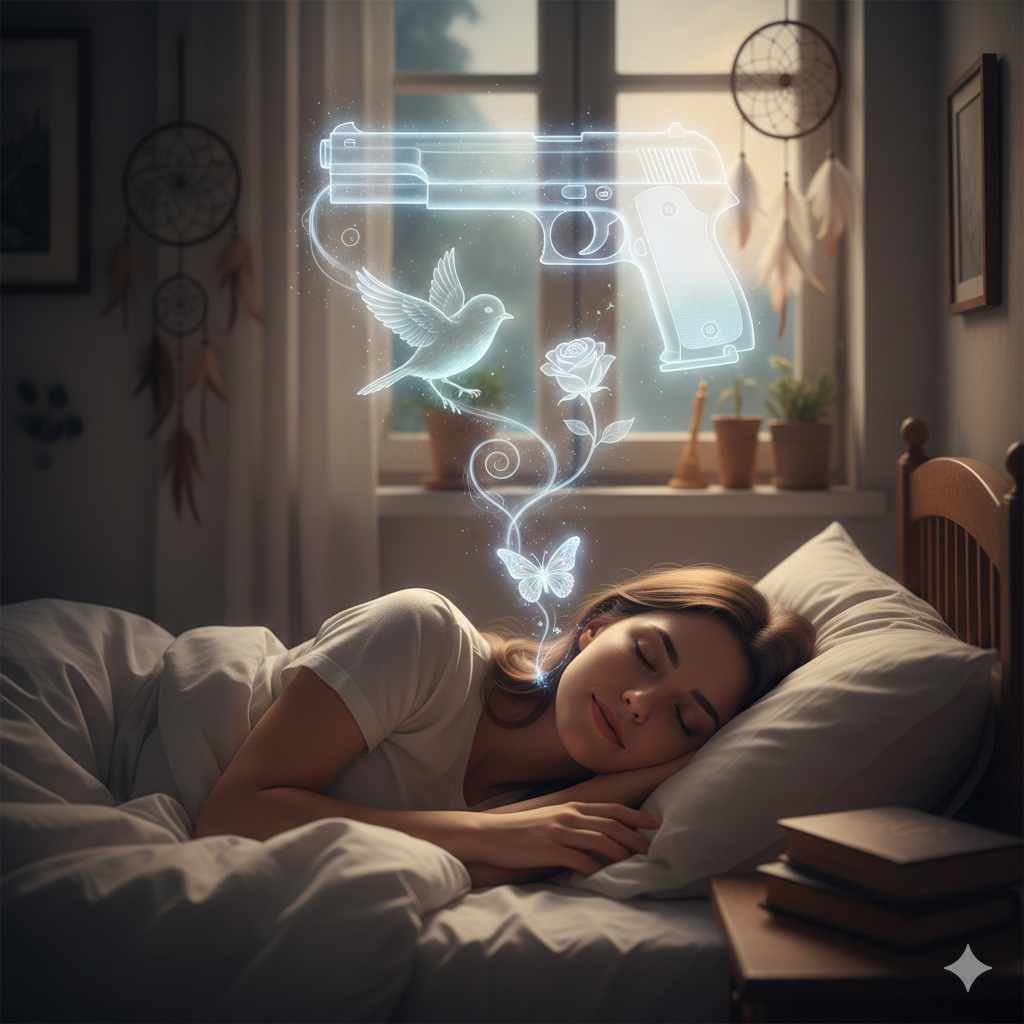 sonhar com arma