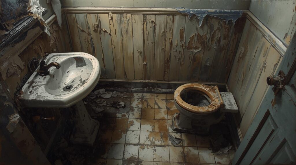 Sonhar com banheiro sujo