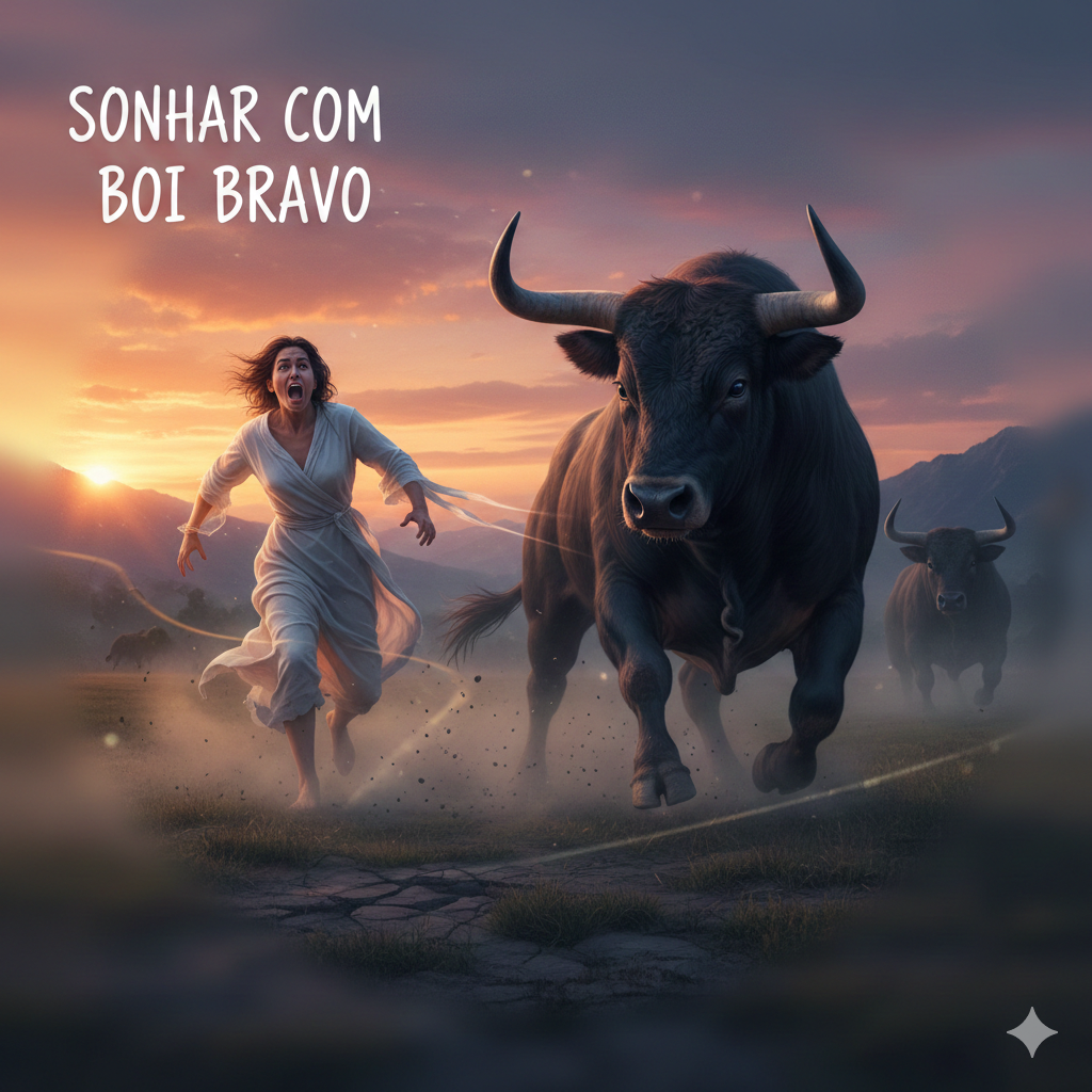 Sonhar com boi bravo