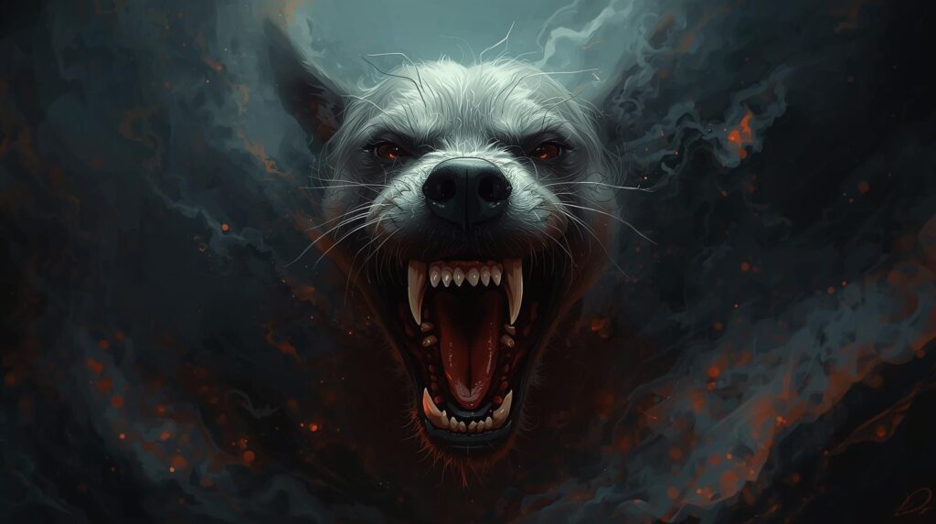 Sonhar com cachorro bravo