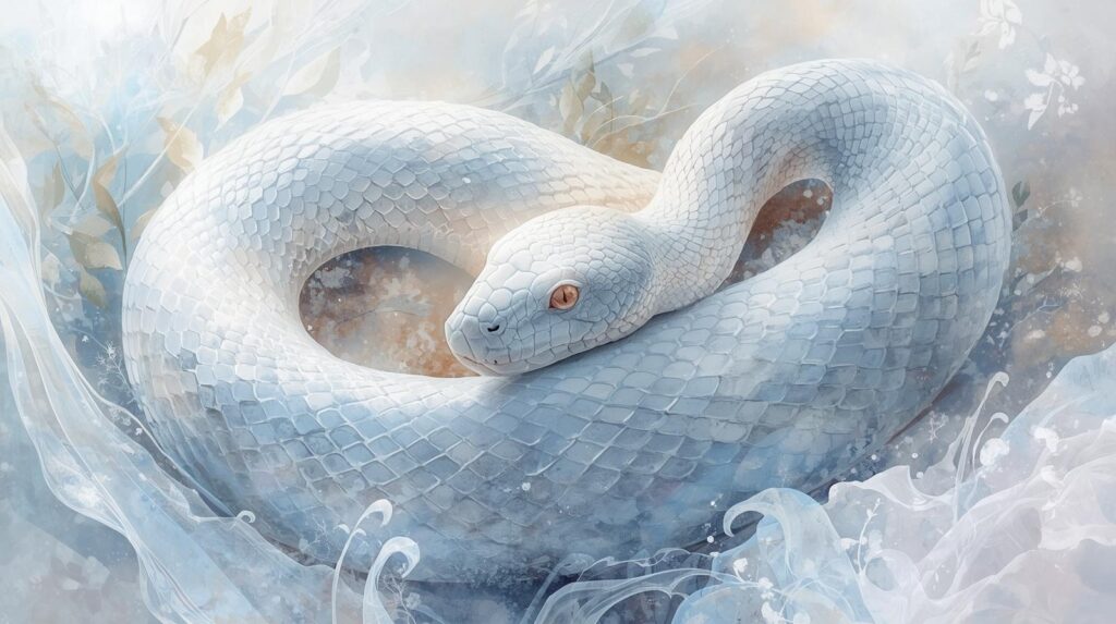 Sonhar com cobra branca
