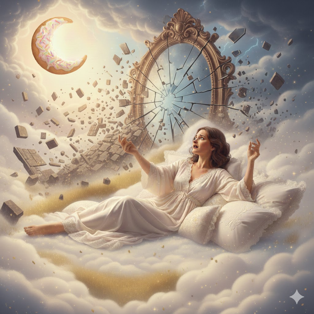 Sonhar com espelho quebrado