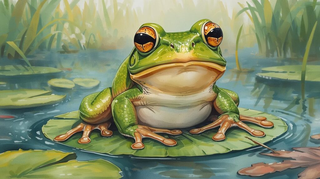 Sonhar com sapo grande
