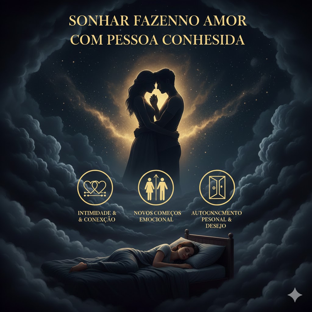 Sonhar fazendo amor com pessoa conhecida livro dos sonhos