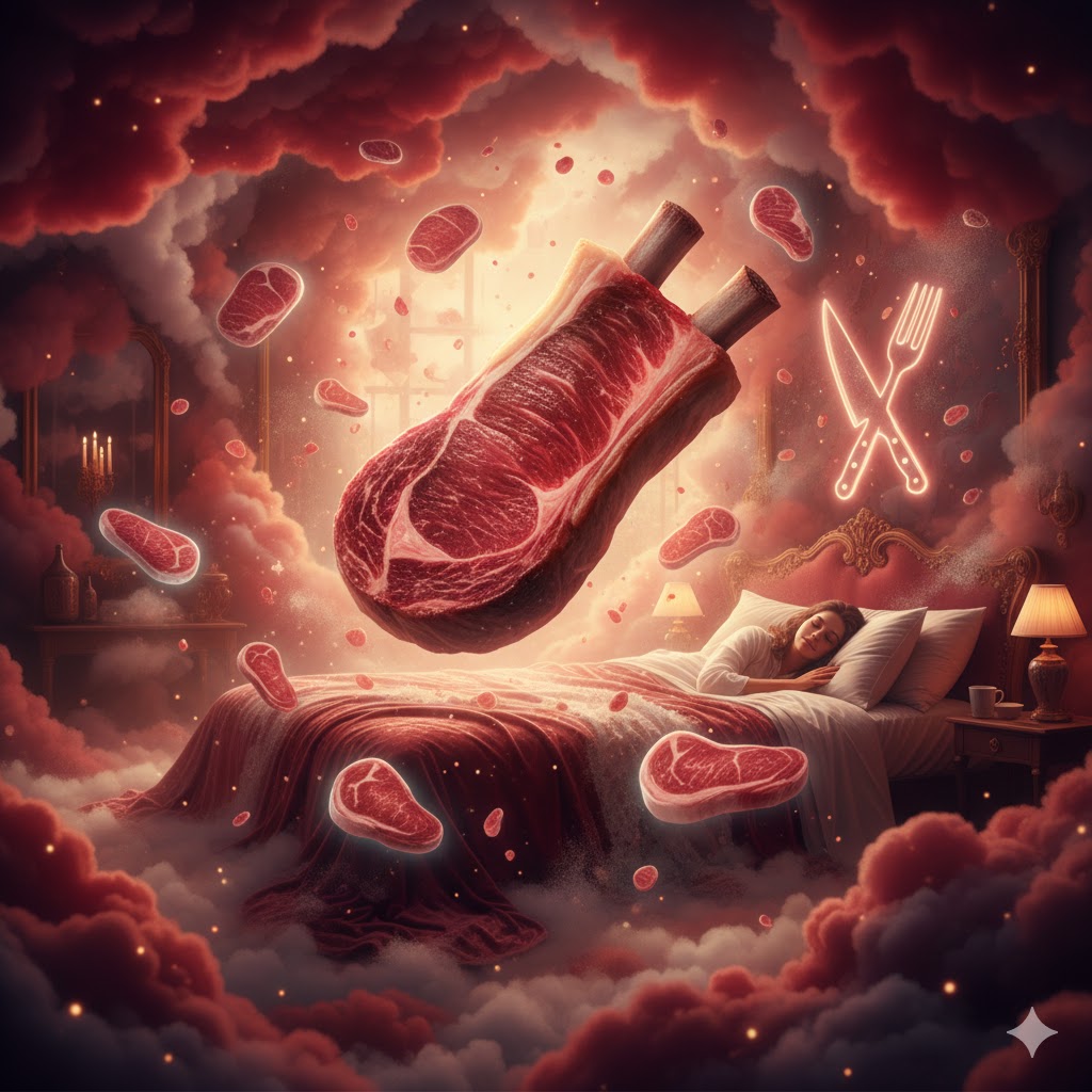 Sonhos com carne vermelha